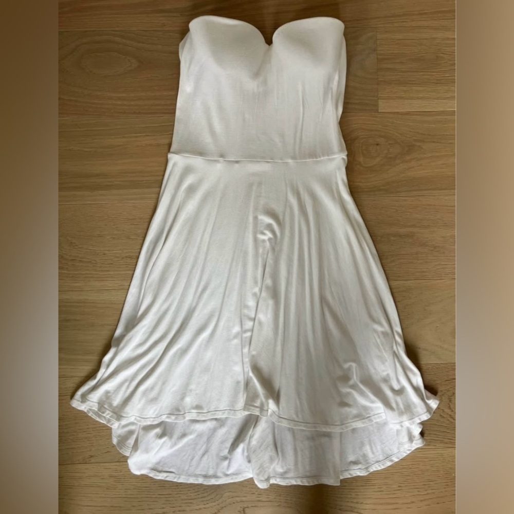 Victoria's Secret Strapless White Dress
